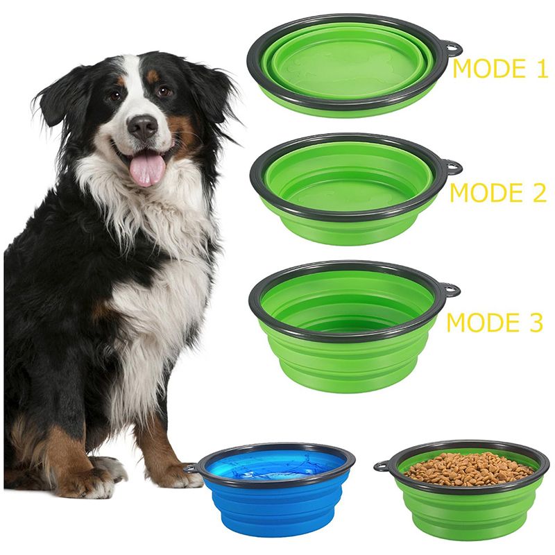 Colorful Collapsible Silicone Pet Bowl Travel Bowl