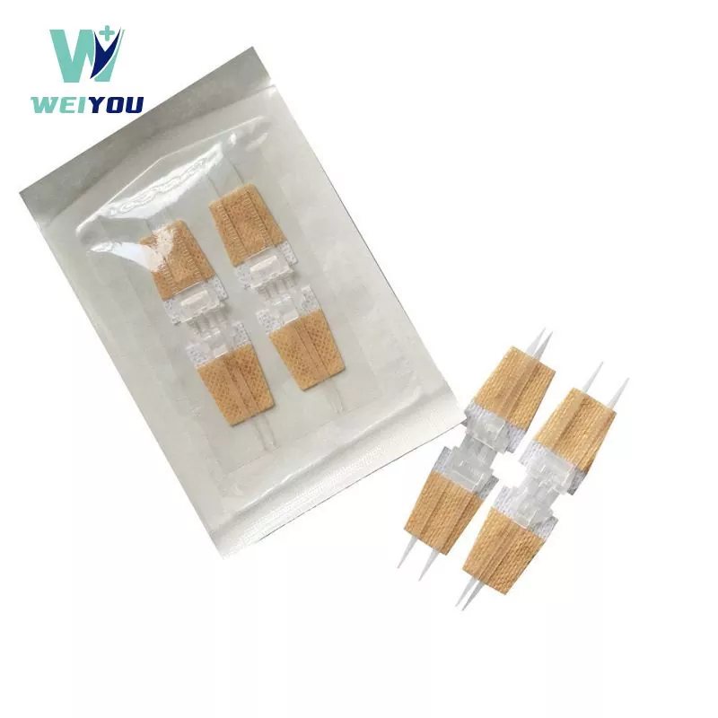 ການຜ່າຕັດທາງການແພດ Sterile Adhesive Emergency Wound Wound Closures strips