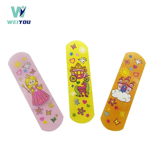 ຂະຫນາດຕ່າງໆ Waterproof Cartoon Wound plaster